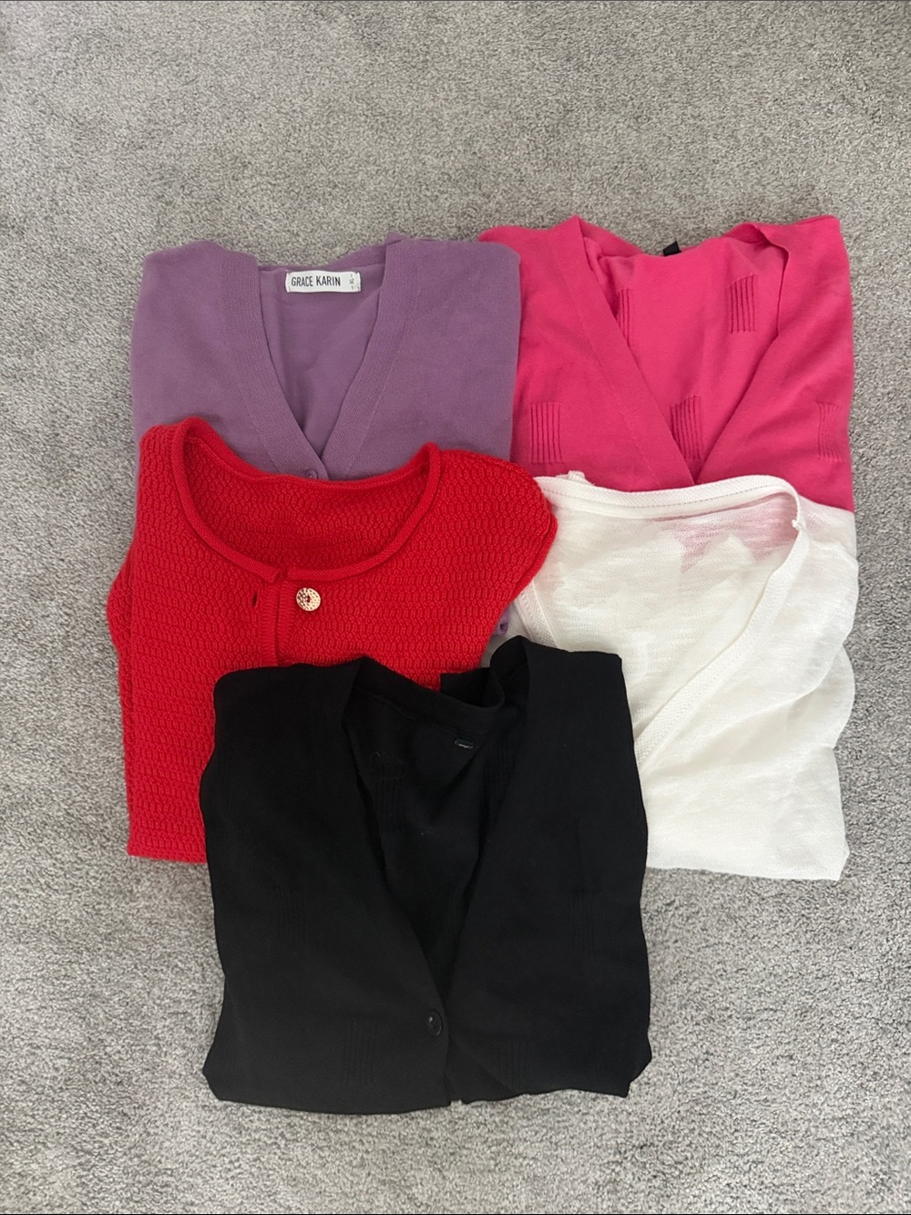 Grace Karin Purple V-Neck Women’s Sweater + 4 more